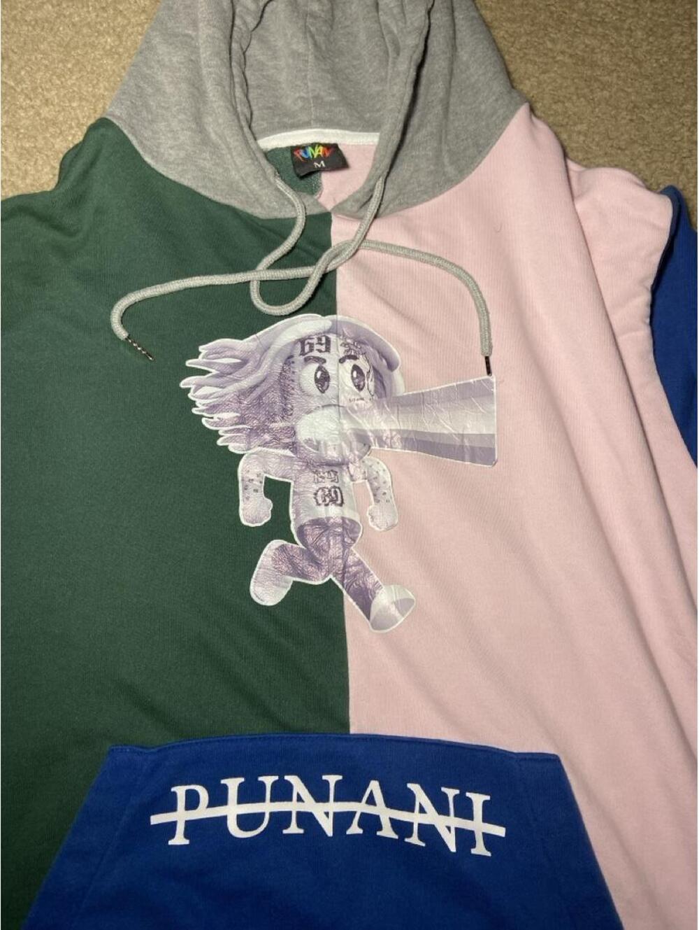 6ix9ine Punani multicoloured hoodie